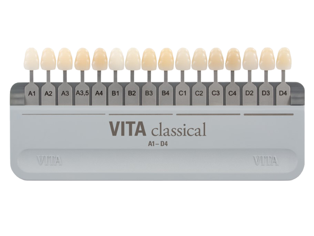 Guida Ombreggiante Dentale Guida Colori VITA Classical A1-D4 - 16 Tonalità Naturali Per La Perfetta Scelta Del Colore Denti Custodia Per Occhiali - Foto 4